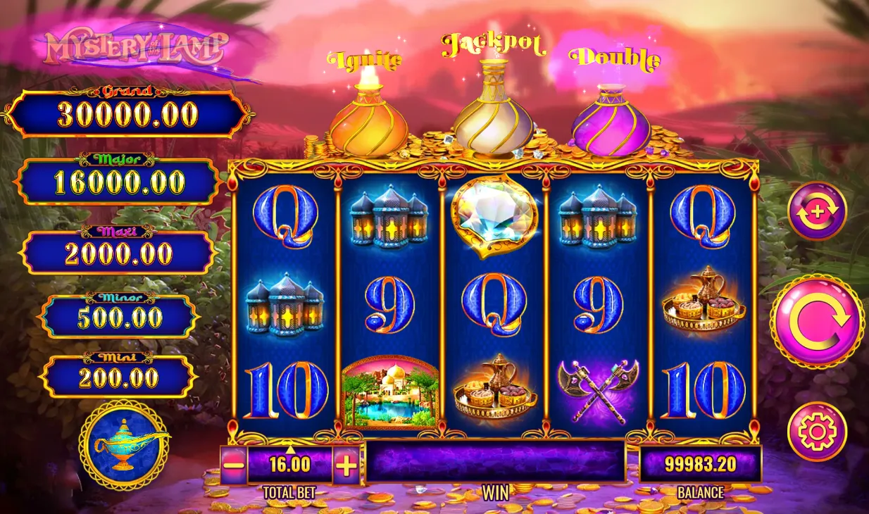 Mystery of the Lamp Treasure Oasis Slot